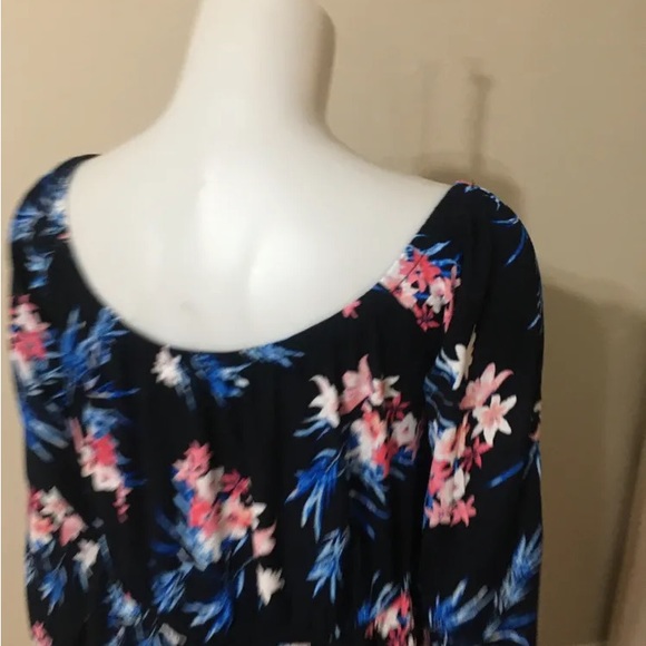 Beautiful Blue Dress w/ Pink Flowers!!! - Picture 5 of 5